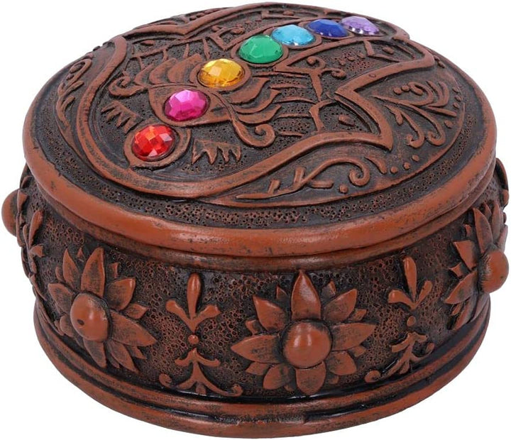 Nemesis Now Hamsa's Chakra Box (Set of 2) 9.5cm, Brown