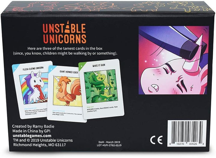 TeeTurtle | Unstable Unicorns NSFW Edition | Card Game