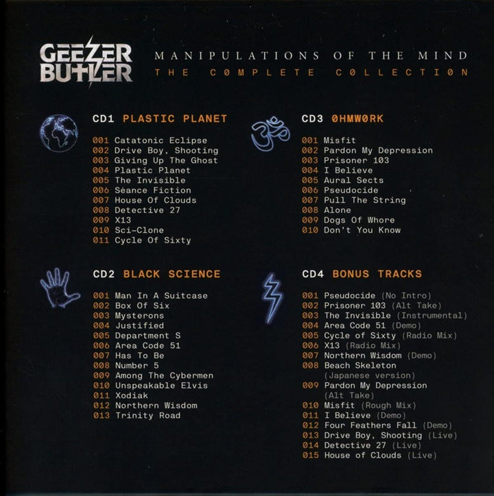 Geezer Butler - Manipulations of the Mind - The Complete Collection [Audio CD]