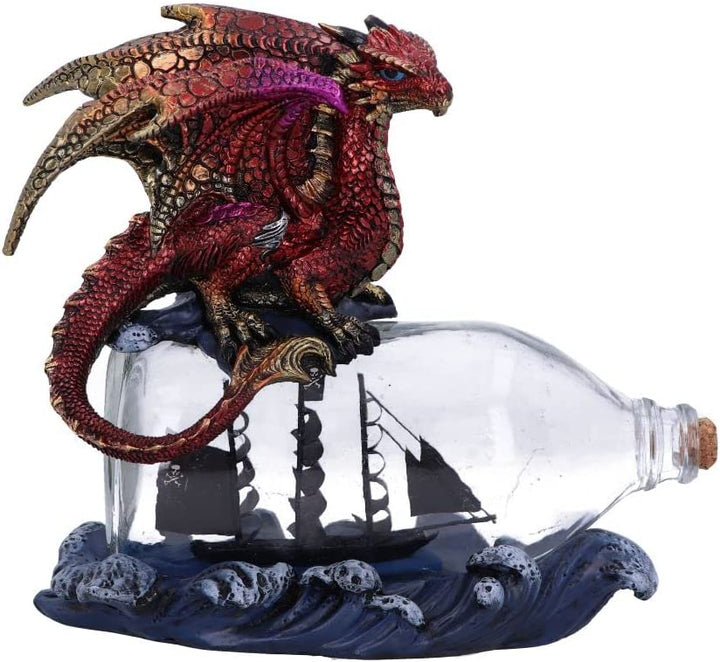 Nemesis Now The Voyage Dragon Flaschenfigur, Rot, 21,5 cm (U6006V2)