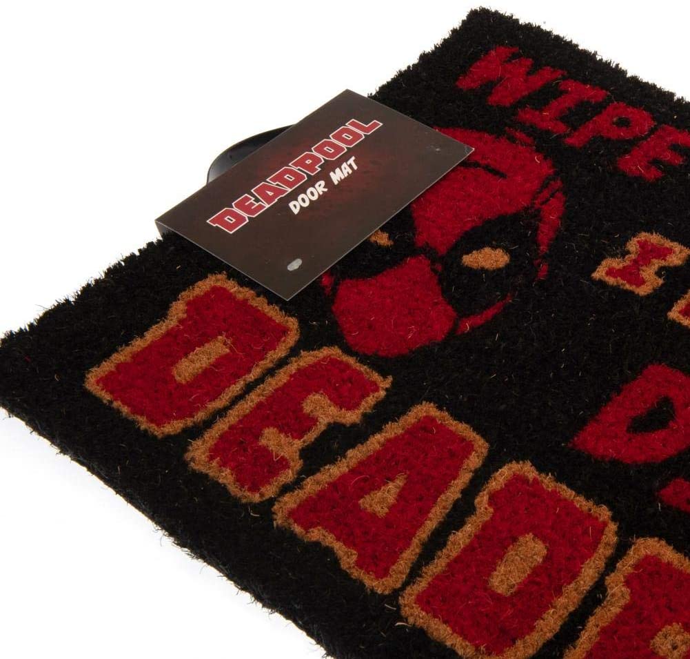 Deadpool Marvel Wipe Your Feet Door Mat 40 x 60 x 1.3cm