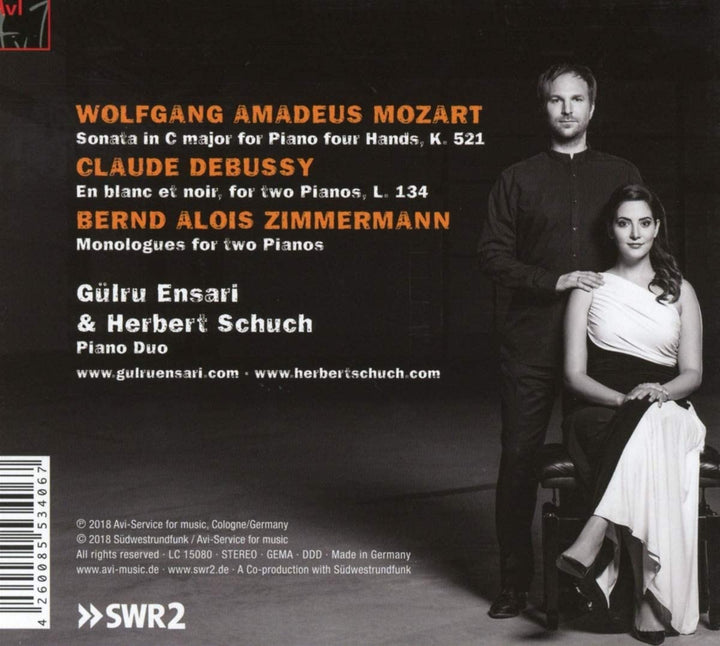 Gulru Ensari &amp; Herbert Schuch – Dialoge: Mozart, Debussy, Zimmermann [Audio CD]