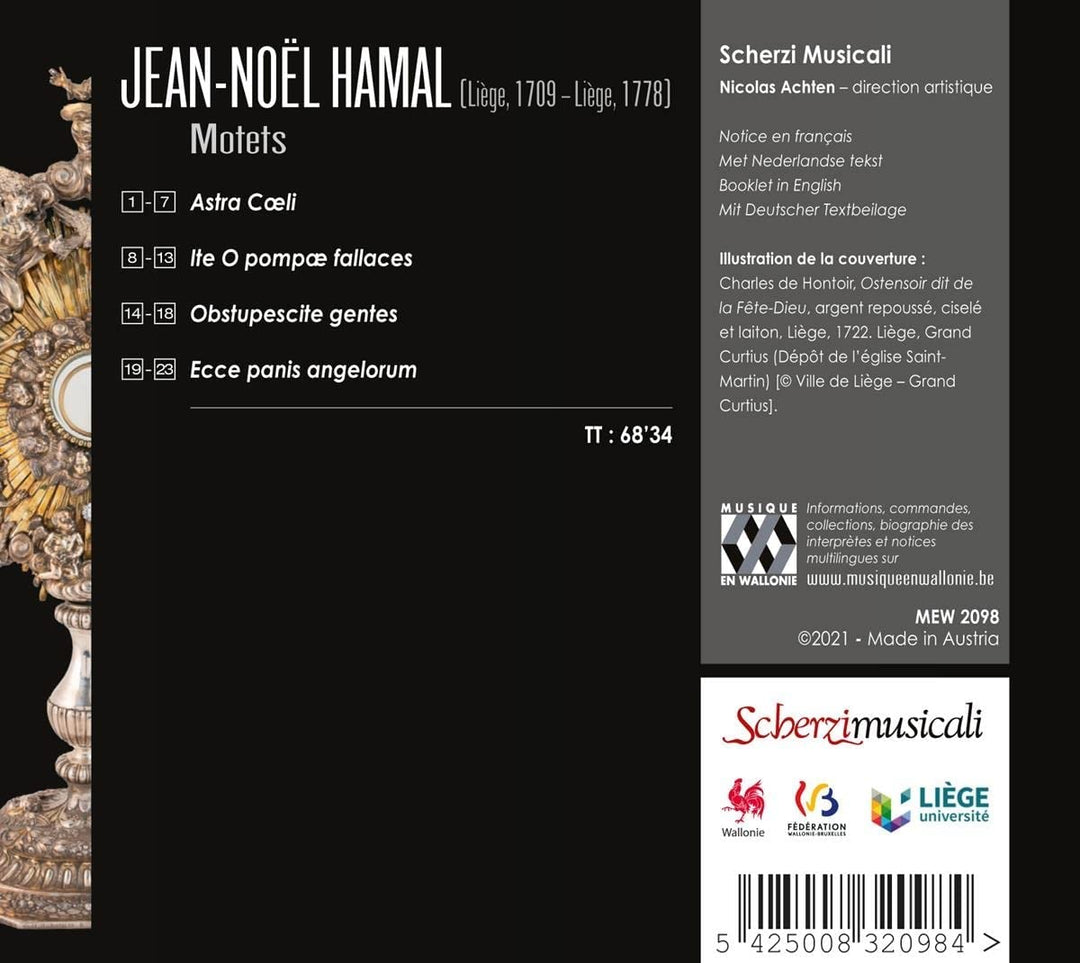 Jean-Noël Hamal: Motetten [Audio-CD]