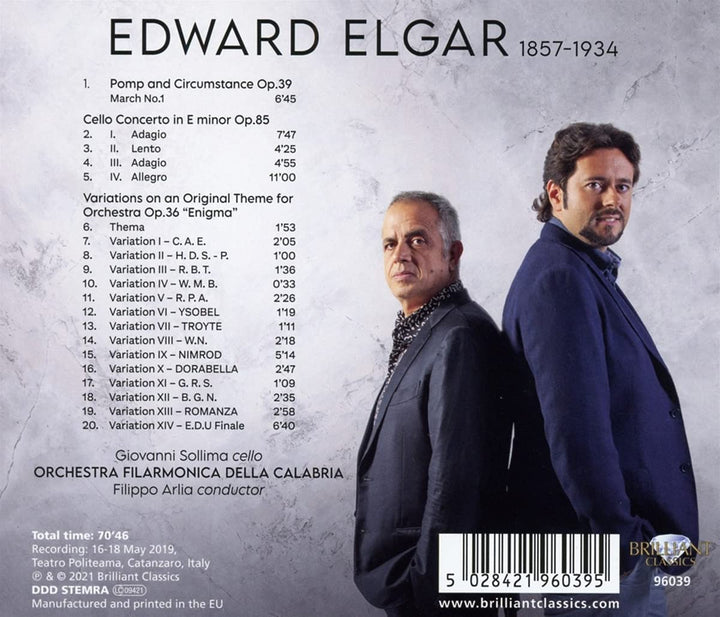 Elgar Cellokonzert, Enigma-Variationen [Audio-CD]