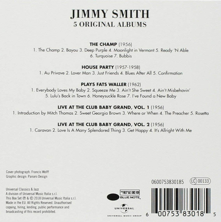 Jimmy Smith – 5 Originalalben, Bd. 2 [Audio-CD]