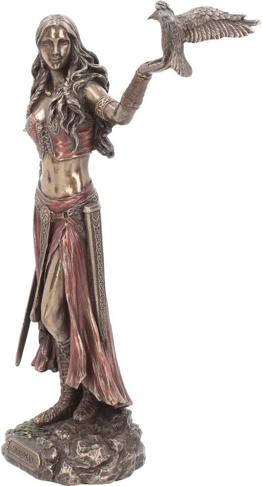 Nemesis Now Morrigan und Crow Figur 28 cm Bronze