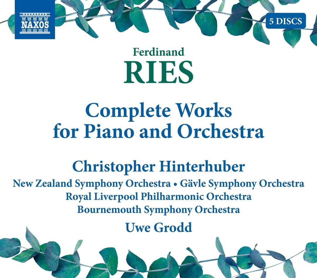 Christoph Hinterhuber - Ries: Sämtliche Klavierwerke [Christoph Hinterhuber; Royal Liverpool Philharmonic [Audio-CD]