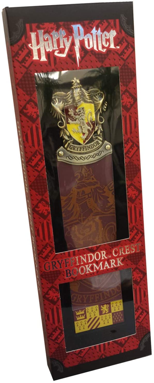 The Noble Collection Harry Potter Segnalibro con stemma di Grifondoro 10 pollici (25 cm) Segnalibro Hogwarts smaltato a mano