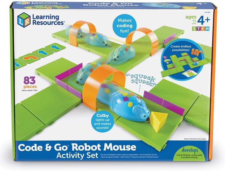 Learning Resources LER2831 STEM-Code &amp; Go Roboter-Maus-Aktivitätsset, mehrfarbig