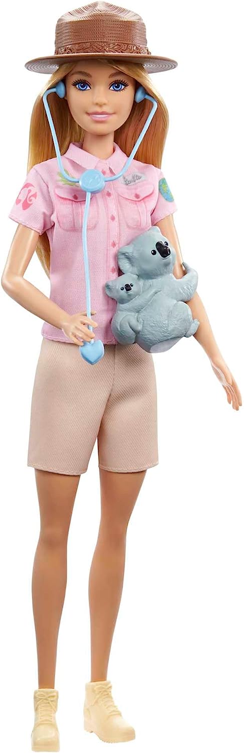 Barbie-Zoologe-Puppe (12 Zoll), Rollenspiel-Kleidung und -Accessoires: Koala &amp; Bab