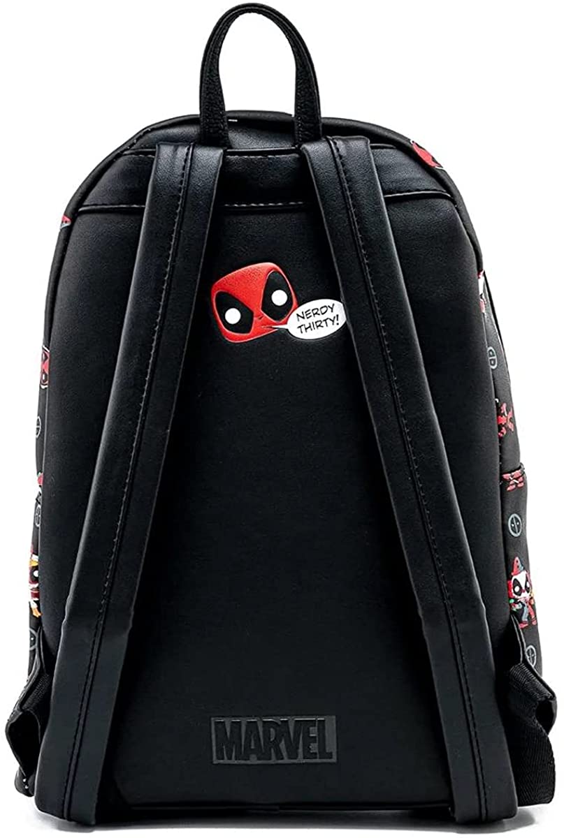 Loungefly Mini-Rucksack mit Allover-Print zum 30-jährigen Jubiläum von Marvel Deadpool