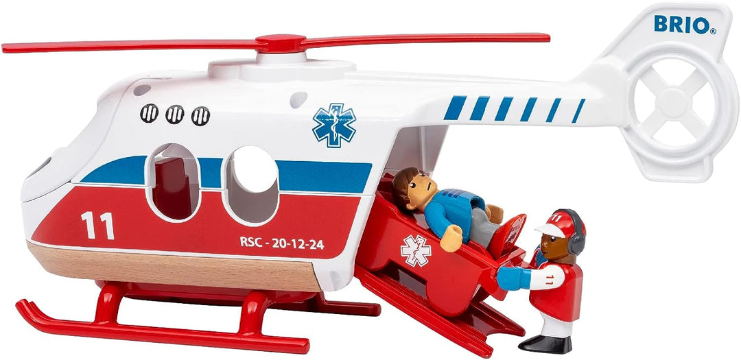 BRIO World Rettungsspielzeughubschrauber für Kinder ab 3 Jahren – 2023