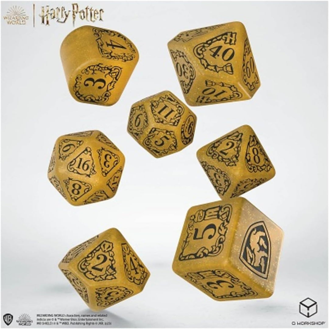 Harry Potter: Hufflepuff Modern Dice Set - Yellow