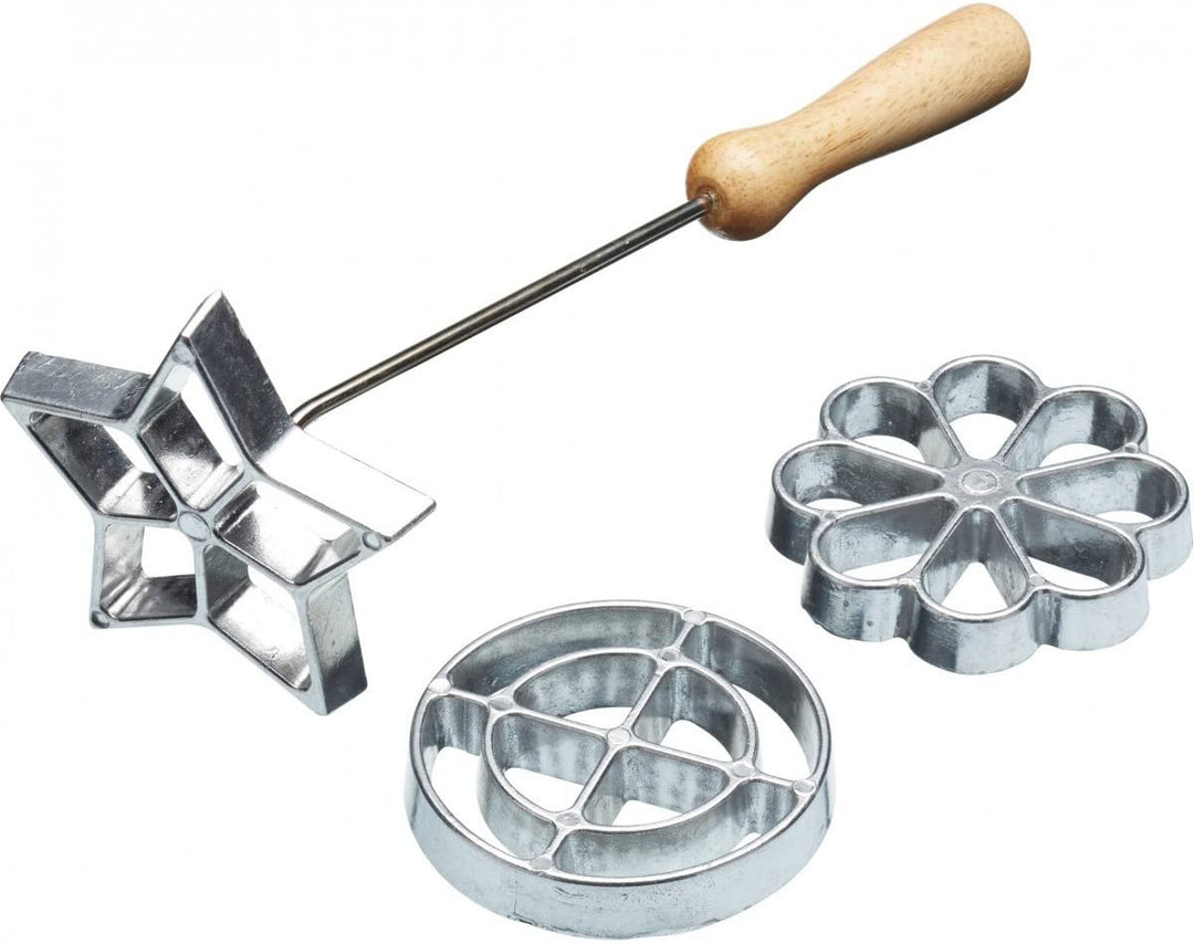 KitchenCraft KCHMROSETTE Hausgemachtes schwedisches Rosetteneisen