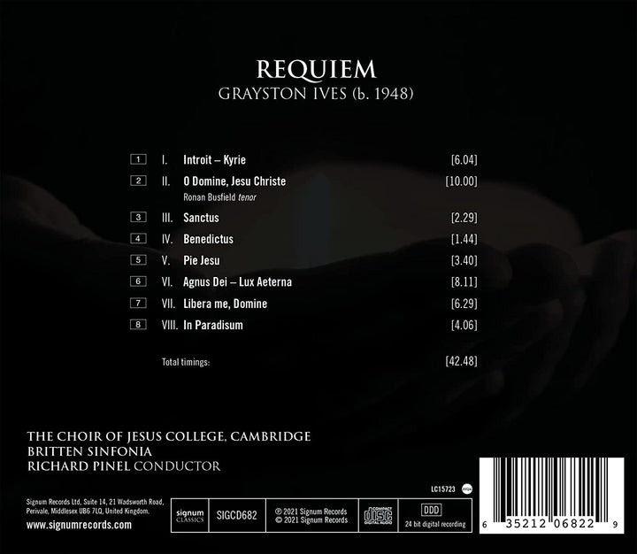 Chor des Jesus College - Grayston Ives: Requiem [Audio-CD]