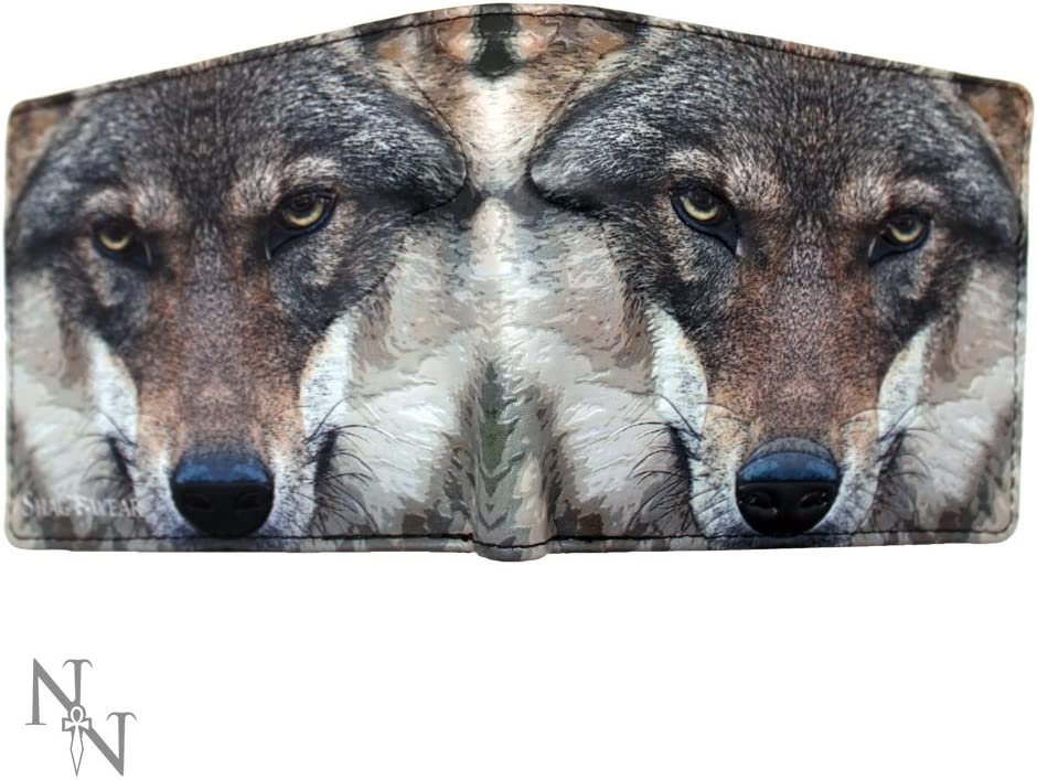 Nemesis Now Portrait of a Wolf Wallet 11cm Grey, PU, One Size