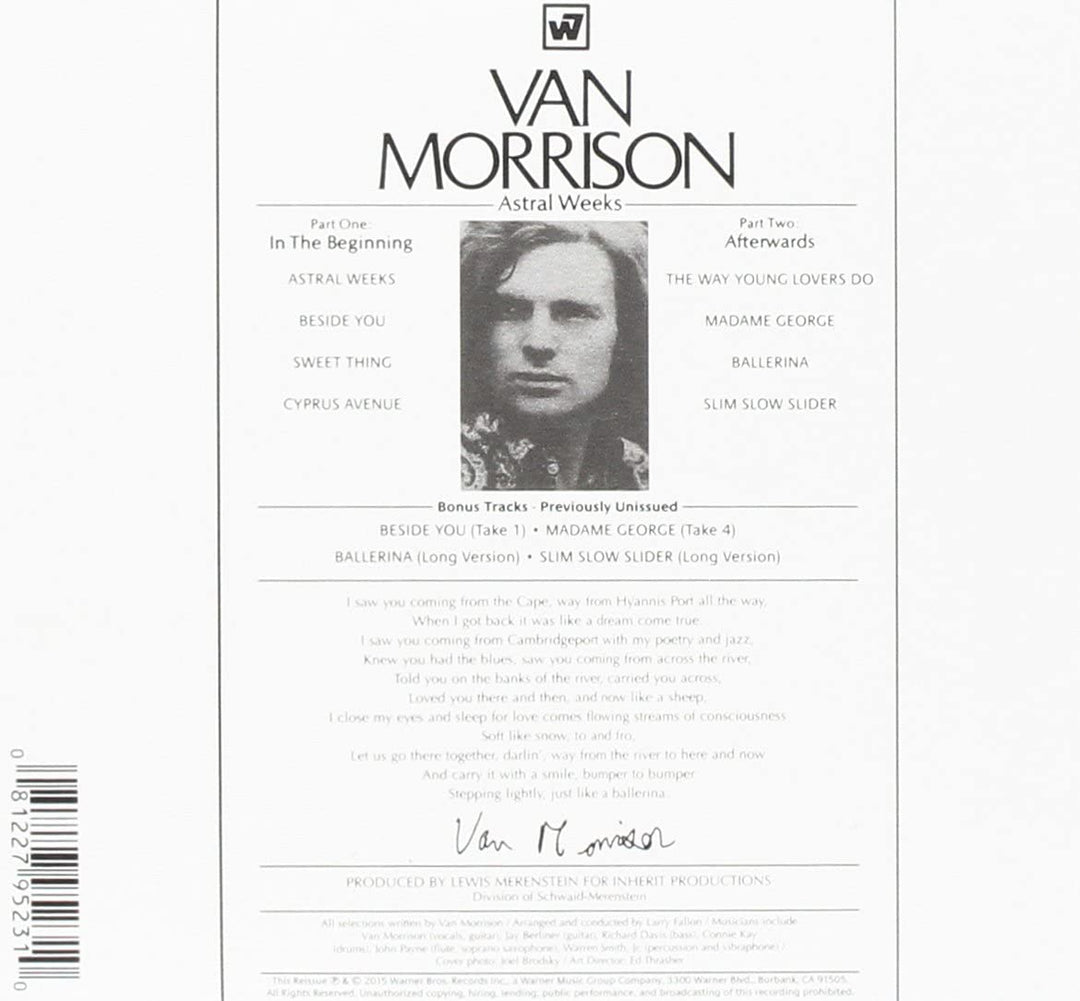 Van Morrison - Astral Weeks [Audio CD]