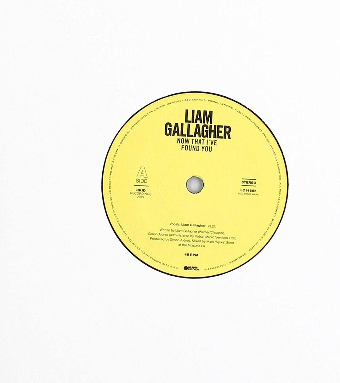 Liam Gallagher - Now That I've Found You [VINYL]