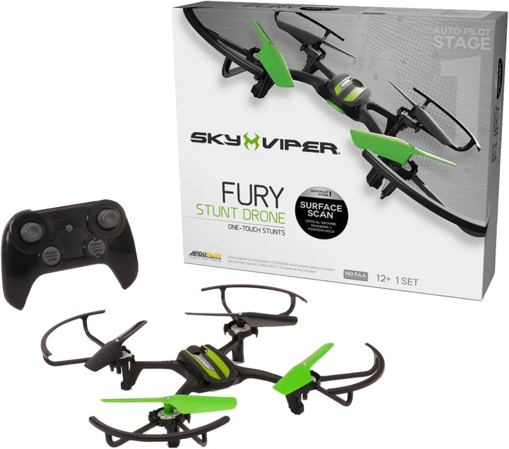 Sky Viper Fury Stunt Drone with Surface Scan Technology, Professional-grade Firmware Provides Simple and Stable Flight for Beginners and Hobbyists