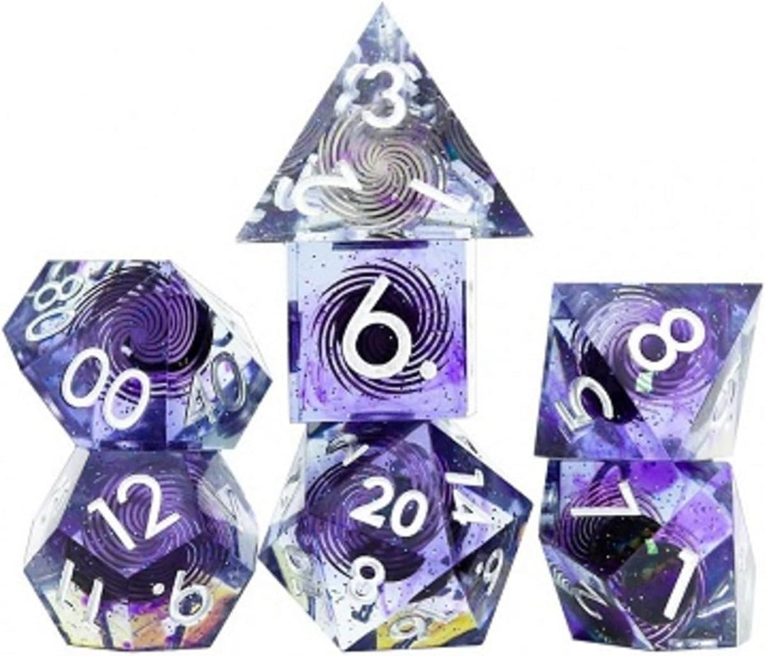 Sirius Dice Poly Set - Sharp Midnight (7)