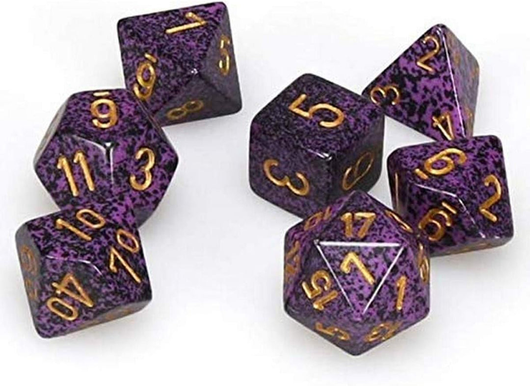 Chessex CHX 25317 Würfel gesprenkelt: 7-teiliges Hurricane-Set, mehrfarbig