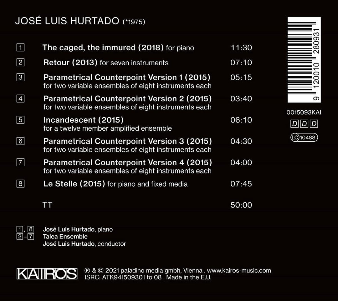 Jose Luis Hurtado - Jose Luis Hurtado: Parametrischer Kontrapunkt [Audio-CD]