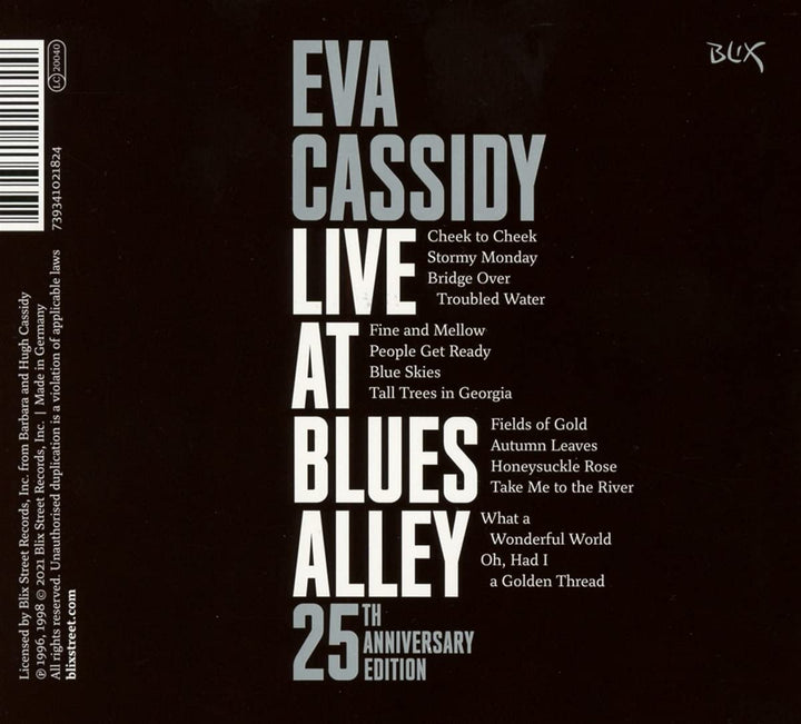 Eva Cassidy – Live At Blues Alley [Audio CD]