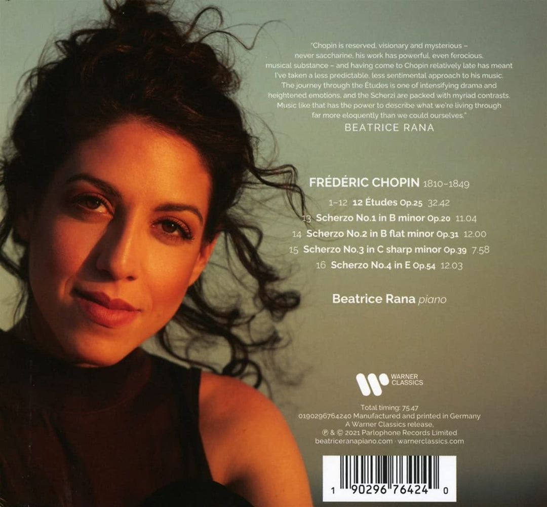 Beatrice Rana - Chopin: Etüden, Op. 25 &amp; Scherzi [Audio-CD]