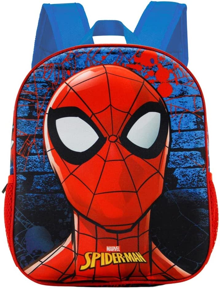 Spiderman Badoom-Kleiner 3D-Rucksack, Rot