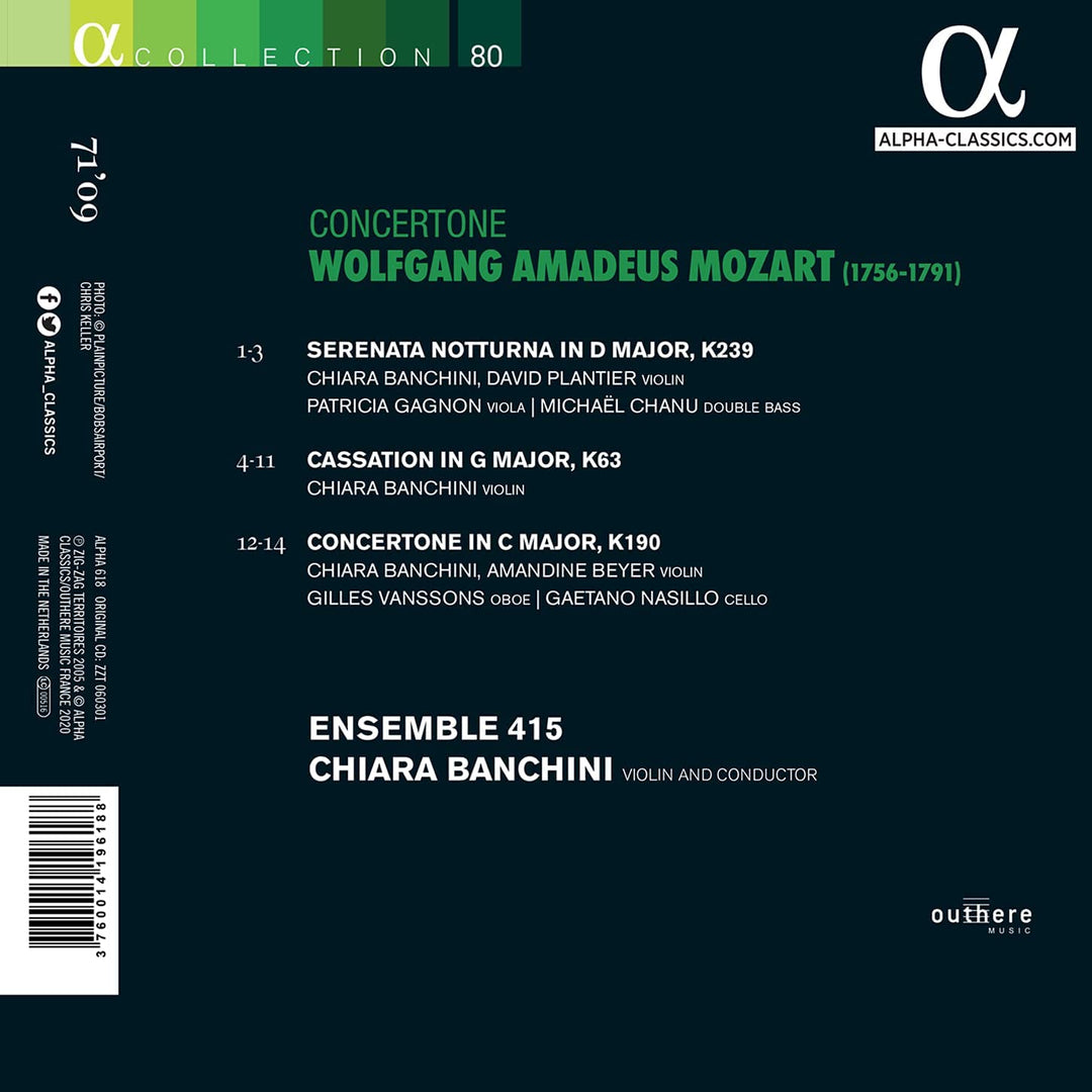 Mozart: Concertone [Audio CD]