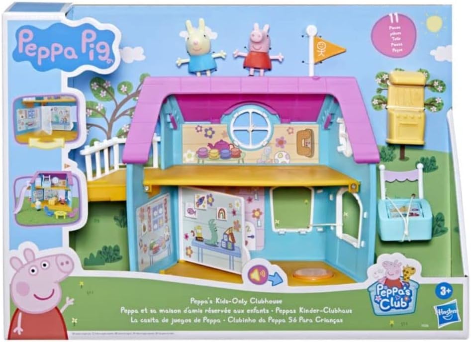 Peppa Pig Peppa’s Club Peppa’s Kids-Only Clubhouse Pre-school Toy; Sound Effects