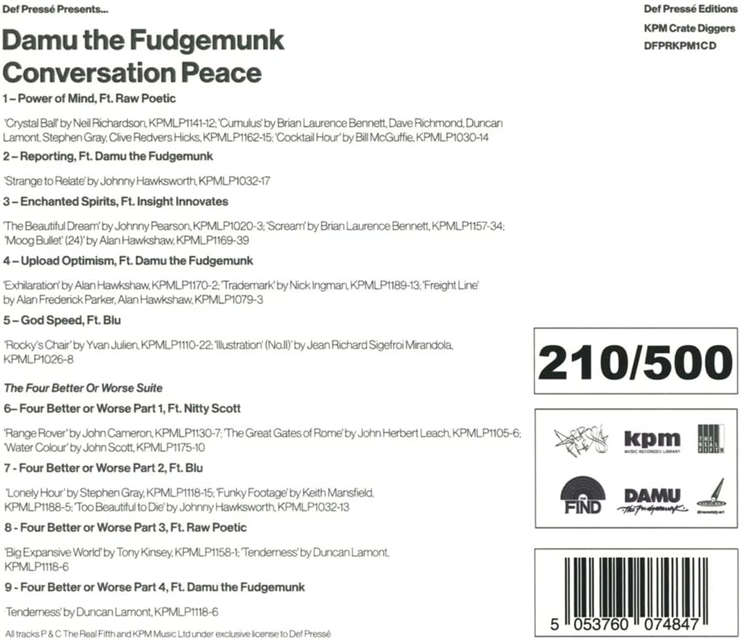 DAMU THE FUDGEMUNK – CONVERSATION PEACE [Audio CD]