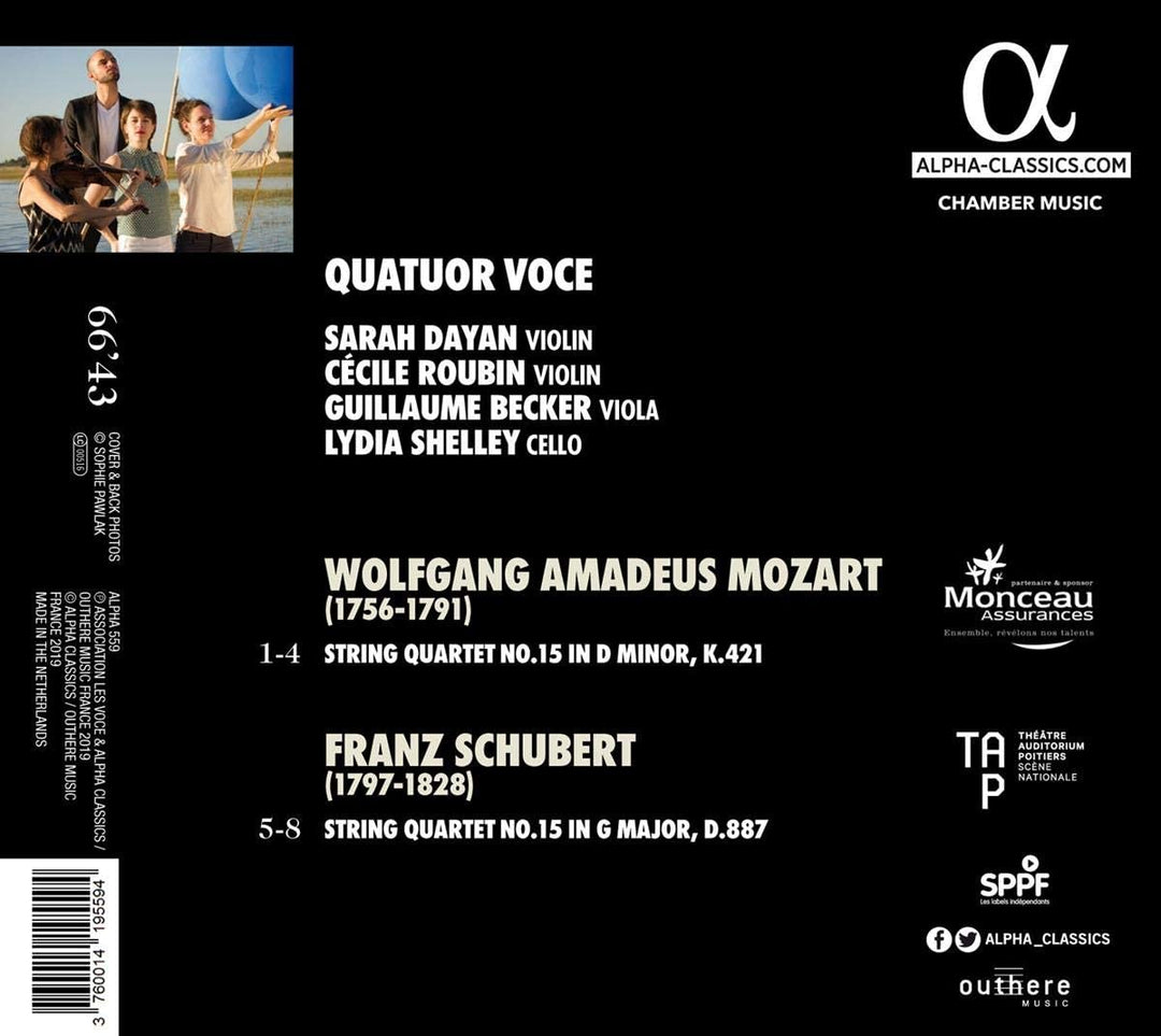 Franz Schubert - Mozart / Schubert: Quartette Nr. 15 [Audio CD]