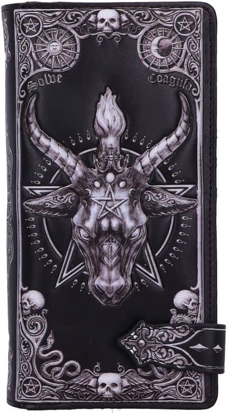 Nemesis Now Geldbörse mit Baphomet-Prägung, Schwarz, 18,5 cm