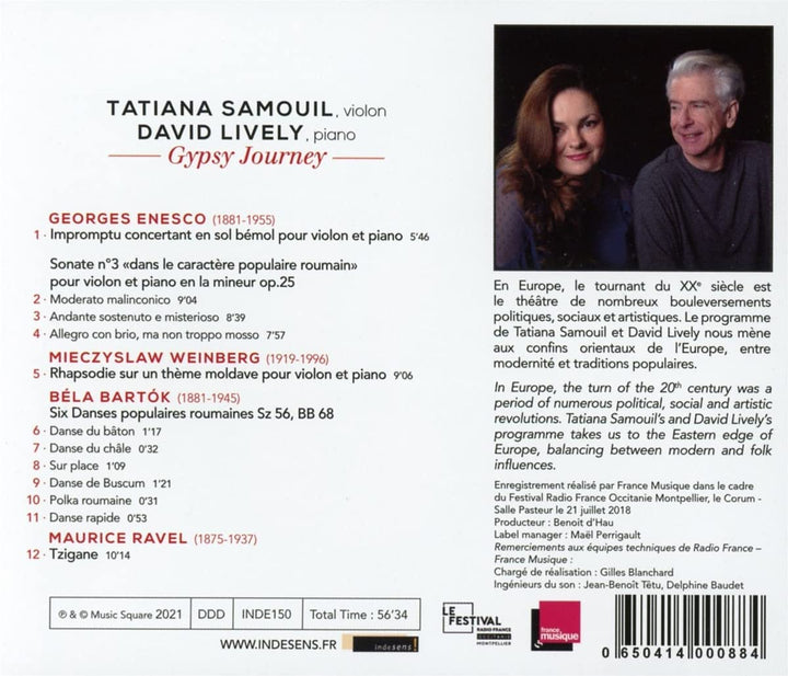 Tatiana Samouil &amp; David Lively – Gypsy Journey [Audio-CD]