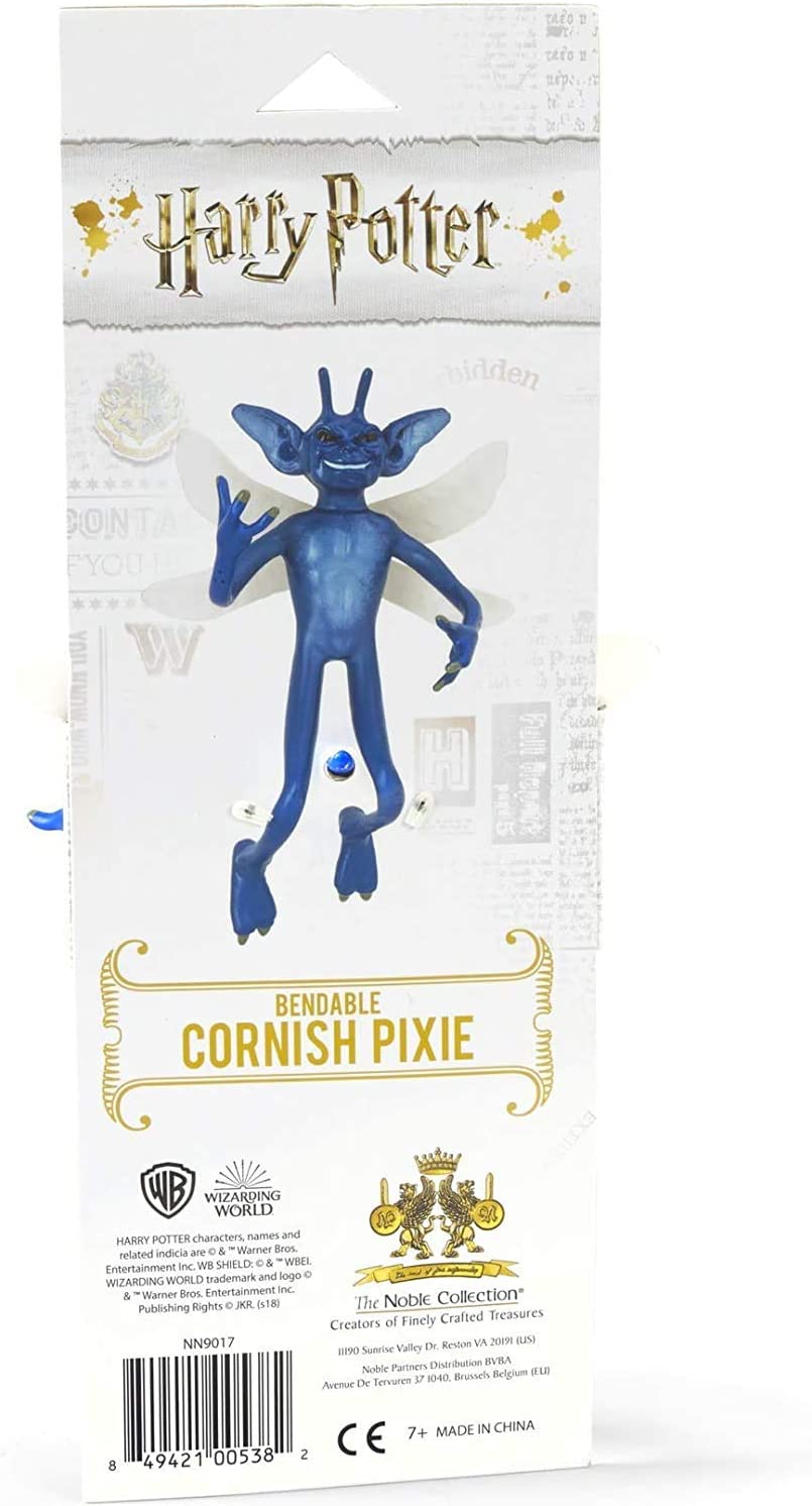 The Noble Collection Biegsame Cornish Pixie-Figur, offiziell lizenzierte 7 Zoll (18 cm) biegbare Harry Potter-Figur, bewegliche, sammelbare Kammer des Schreckens-Puppenfigur – für Kinder und Erwachsene