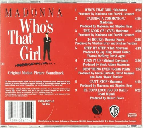 Madonna - Who's That Girl: Original Soundtrack [SOUNDTRACK] [Audio CD]