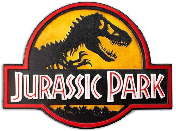 DOCTOR COLLECTOR JURASSIC PARK Logo Metallschild