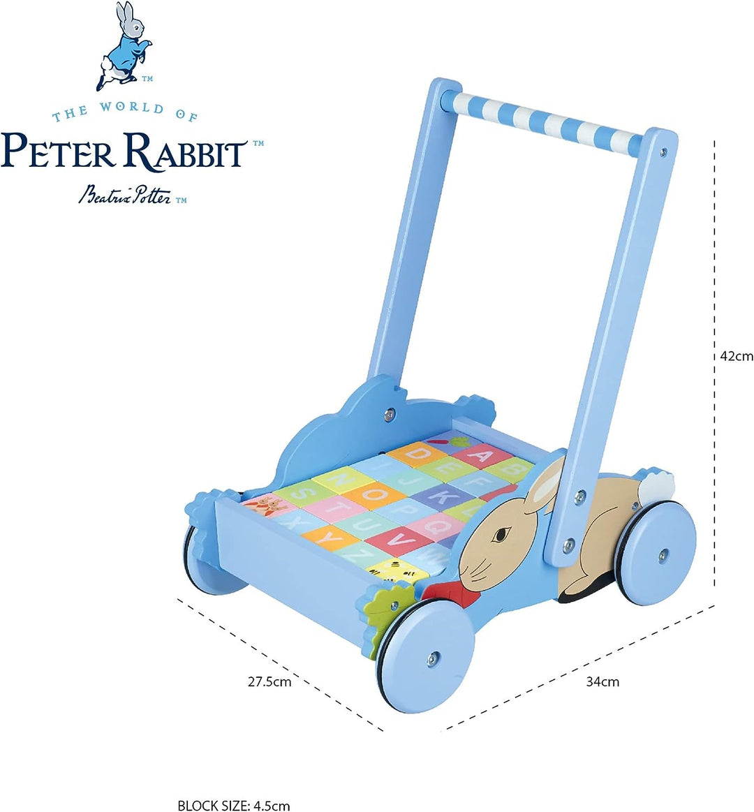 Orange Tree Toys Peter Rabbit Blockwagen für Kinder ab 12 Monaten