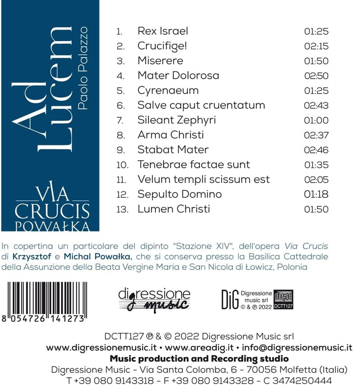 Palazzo: Ad Lucem [Cristina Fanelli; Graziana-Palazzo; Gaetano Simone; [Audio-CD] 