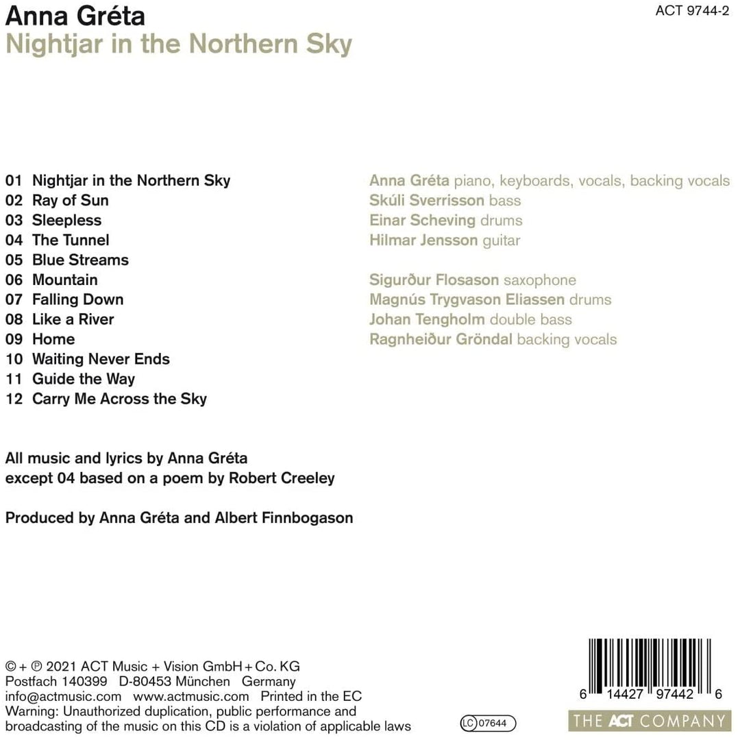 Greta, Anna – Nightjar In The Northern Sky [Audio-CD]