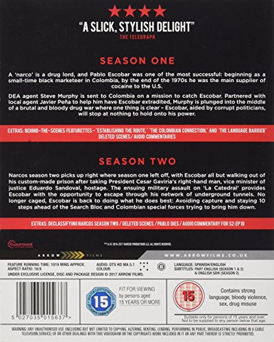 Narcos: Die kompletten Staffeln 1 und 2 [Blu-ray] – Drama [Blu-ray]