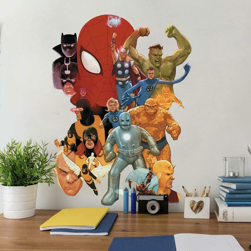 RoomMates RMK4648GM Marvel Avengers klassische Wandaufkleber zum Abziehen und Aufkleben