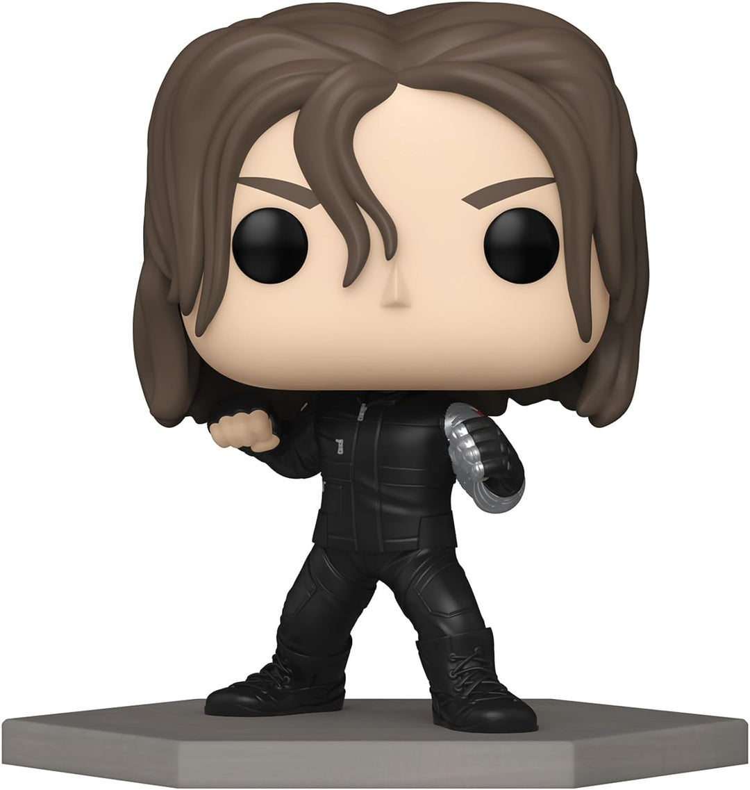 Funko POP! Marvel: Civil War Build A Scene – Winter Soldier – Bucky 6th – Captai