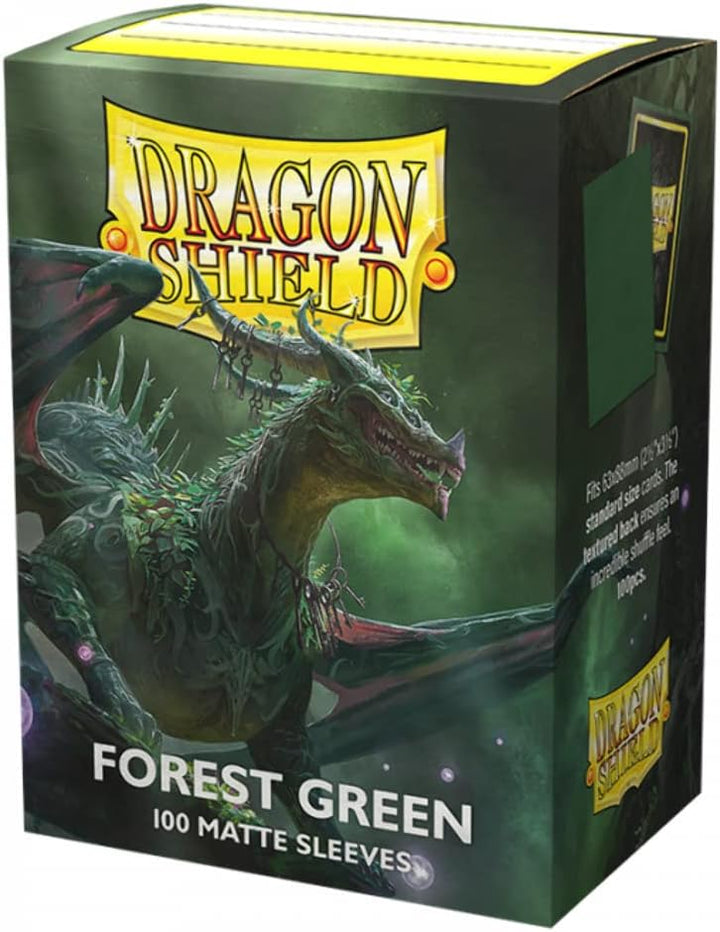 Dragon Shield: Matte Card Sleeves: Standard Size: Forest Green (100)