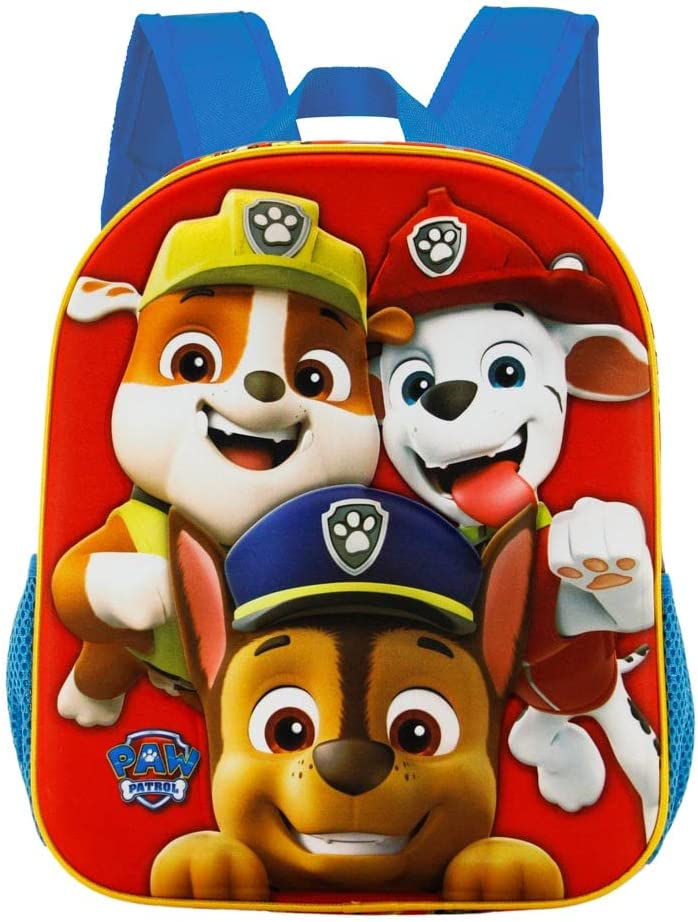 Paw Patrol Guys-Basic Backpack, Red