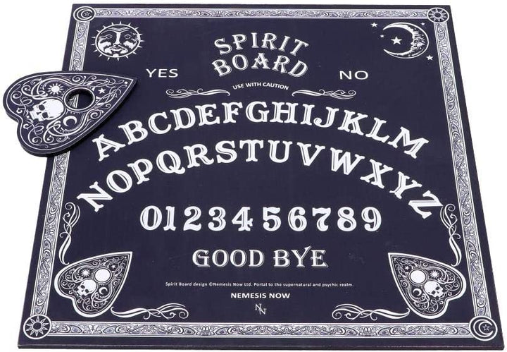 Nemesis Now Black and White Spirit Board with Planchette, MDF/Polyester