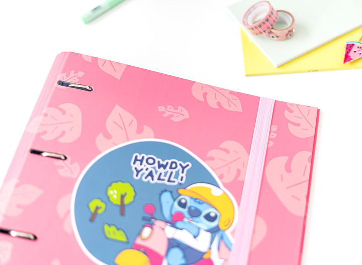 Grupo Erik Disney Stitch 4 Ring Binder - Premium A4 Folders Ring Binder - 10.6 x 12.6 Inch / 27 x 32 cm