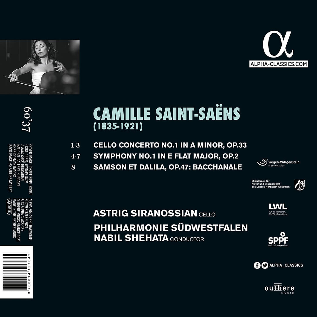 Astrig Siranossian – Saint-Sans: Cellokonzert, Bacchanale und Symphonie Nr. 1 [Audio-CD]