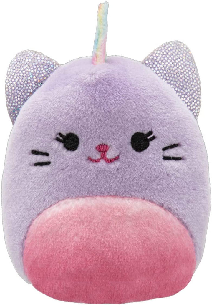 Squishville von Squishmallows SQM0327 Sparkle Squad Vier 2-Zoll-Plüschtiere für Kinder